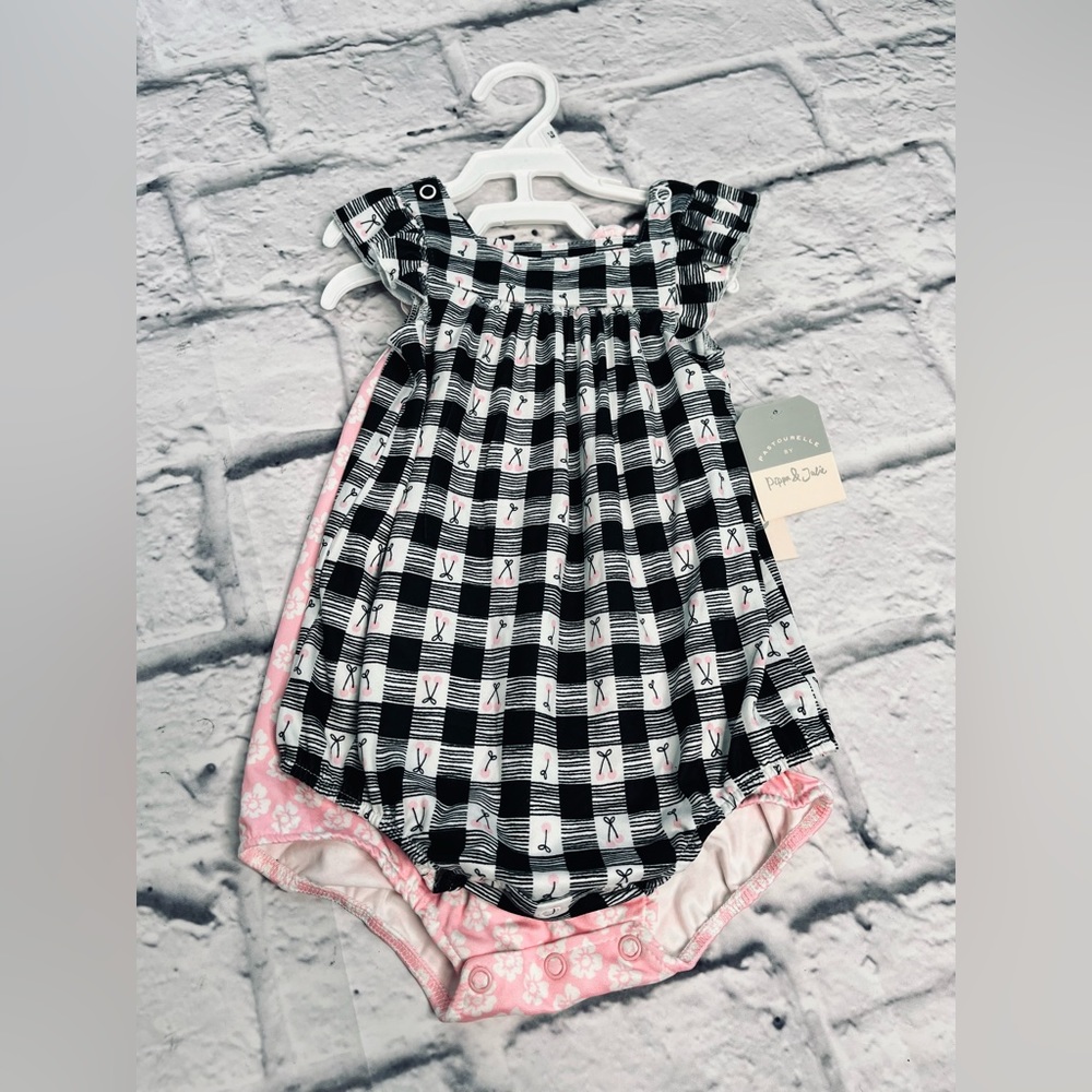 Pippa & Julie infant girls two pack one piece outfit new size 12 months